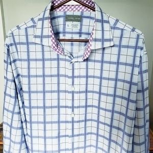 Men's Thomas Dean XL TG button down shirt